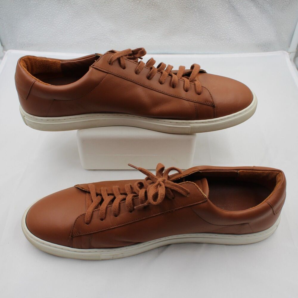 Oliver Cabell Low 1 Lion Size 14 Men Minimalist Low-Top Sneaker Brown Leather